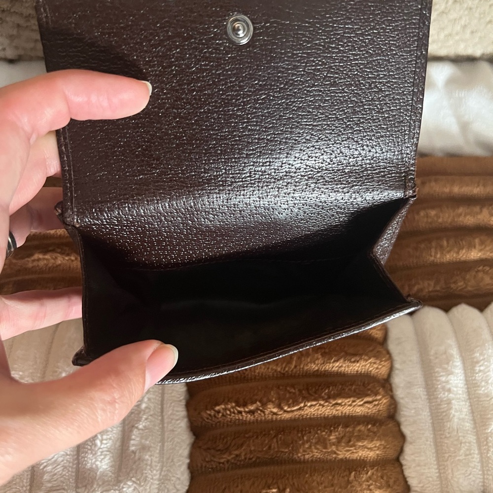 Gucci Brown Monogram Double Snap Compact Wallet - image 6
